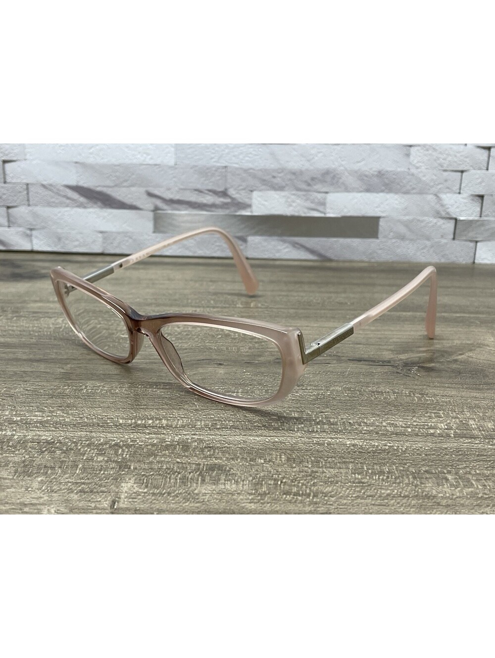 Prada Eyeglasses VPR 03N AB4-1O1 Pink Translucent Luxury Frames Italy 55[]17 135